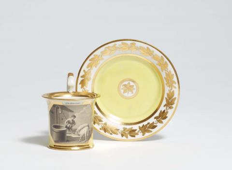  Vienna, Imperial Manufactory directed by Matthias Niedermayer - A Vienna porcelain cup “La douceur”