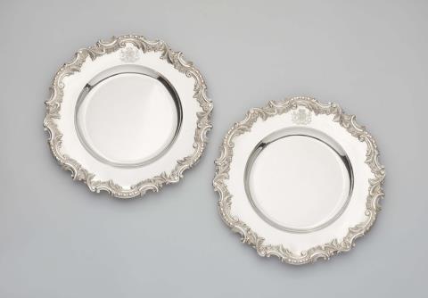 J. C. Klinkosch - A pair of Vienna silver plates
