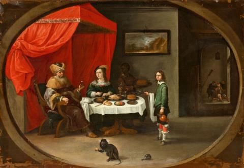 David Teniers d. J. - Der reiche Mann und der arme Lazarus