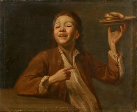  Lombardischer Meister - Junge mit einem Teller
