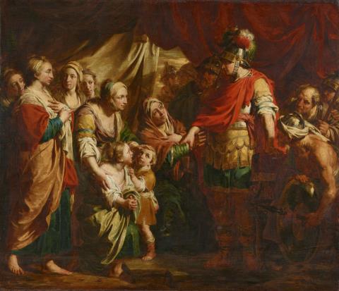 Pièrre Joseph Verhaghen - Alexander der Große und die Familie des Dareios