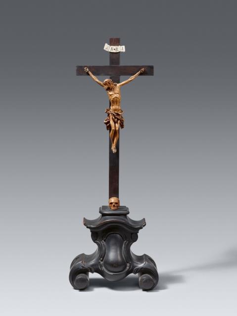  Austria - An 18th century Austrian carved wood crucifix
