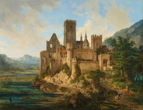 Domenico Quaglio d. J. - Ansicht einer Burg