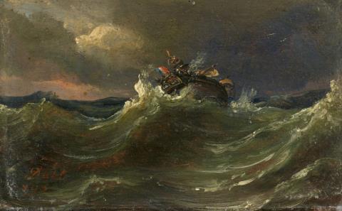 Johan Christian Clausen Dahl - Storm at Sea