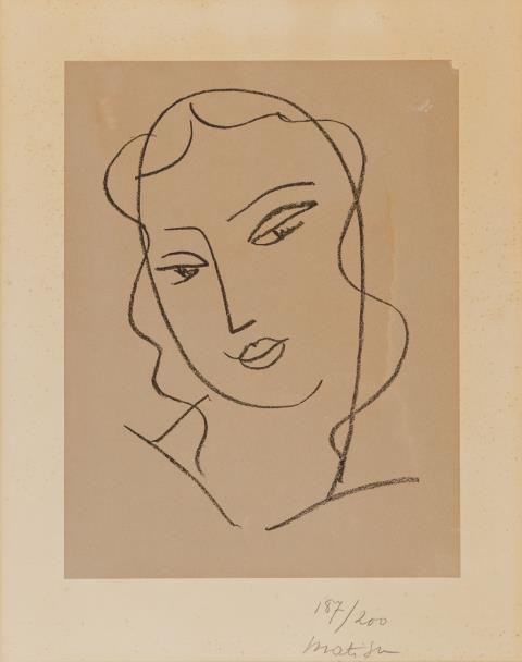 Henri Matisse - Etude pour la vierge "Tête voilée"