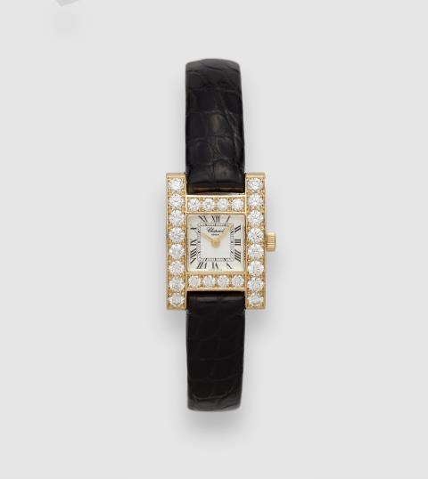 Chopard - An 18k gold quartz Chopard Your Hour ladies wristwatch.