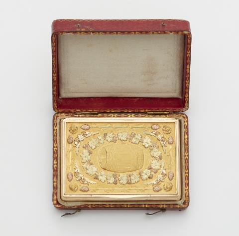 Joseph Anton Seethaler & Sohn - A 14k gold royal Bavarian presentation snuff box