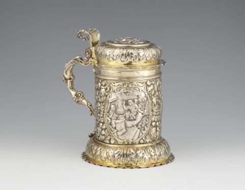 Johann Jacob Wolrab - A museum quality Nuremberg silver tankard