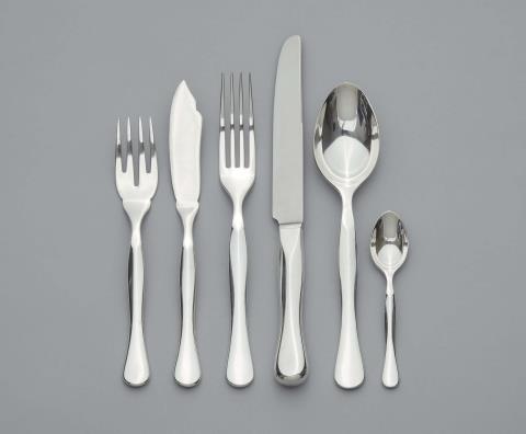 A Bulgari silver cutlery set