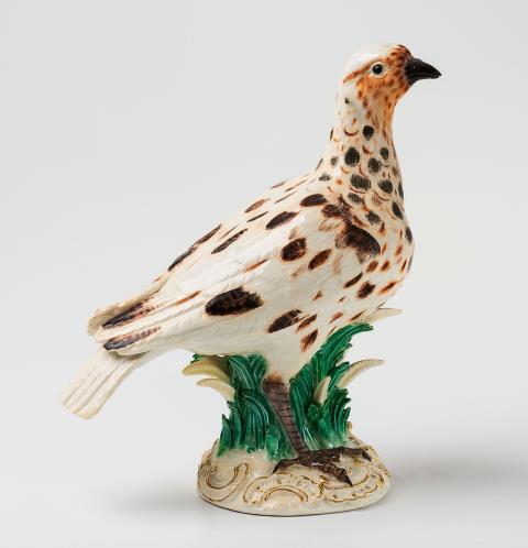 A Meissen porcelain model of a game bird