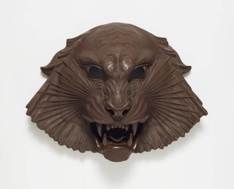 Max Esser - A Meissen Böttger stonware tiger mask