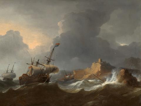 Aernout Smit - Ships in Distress off a Rock