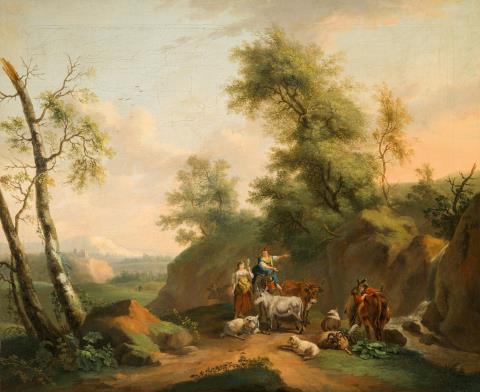 Jacob Philipp Hackert - Southern Landscape with Shepherds