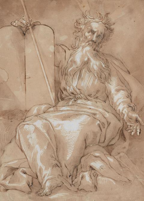 Abraham Bloemaert, attributed to - Moses with the Tablets of the Law