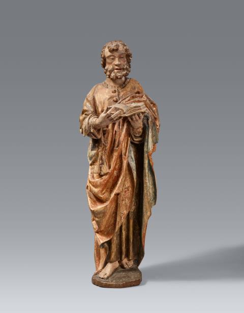  Tyrol - A Tyrolese carved wood figure of Saint Peter, circa 1480/1490