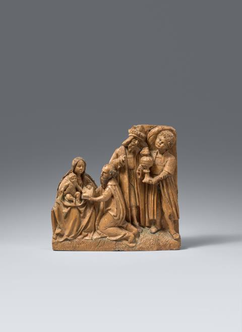  Probably Upper Rhine-Region - A relief with the Adoration of the Magi, presumably Upper Rhine Region, around 1510/20
