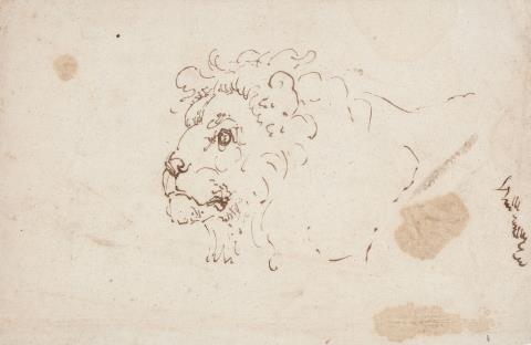 Johann Heinrich Wilhelm Tischbein - Study of a Lion's Head, facing left
Landscape Study