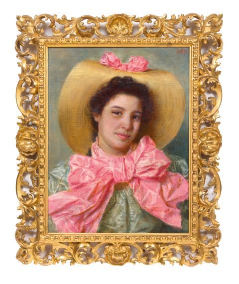 Gaetano Bellei - Porträt einer jungen Frau