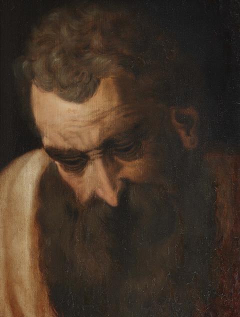 Frans Floris, zugeschrieben - Kopfstudie eines bärtigen Mannes
