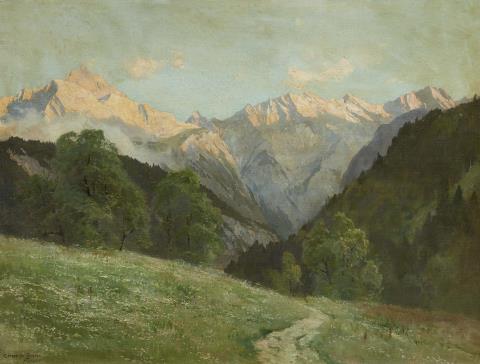 Edward Harrison Compton - Sommerliche Alpenlandschaft