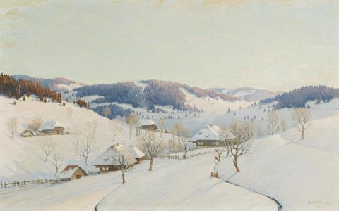 Karl Hauptmann - Winterlandschaft