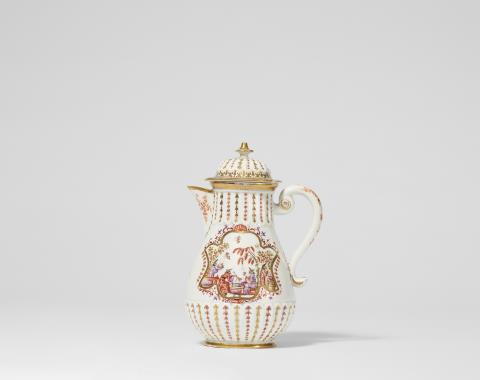 Anna Elisabeth Wald (geb. Auffenwerth) - A Meissen porcelain coffee pot with Chinoiserie decor