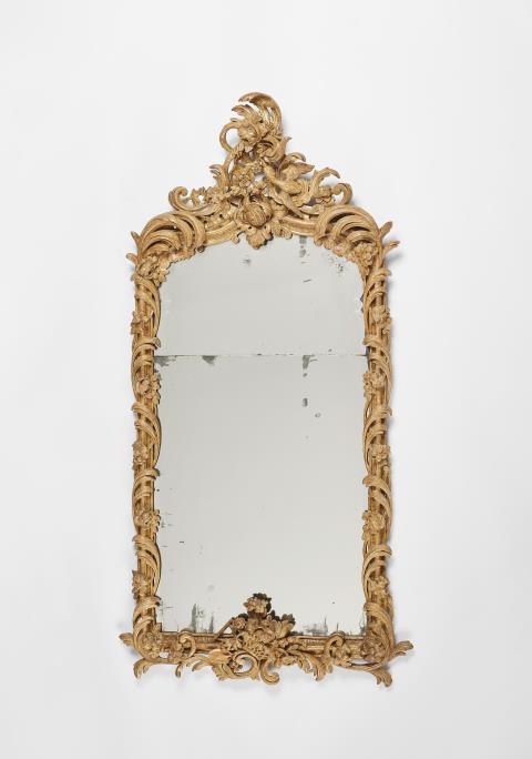 Johann Michael Hoppenhaupt d.Ä. - An important Potsdam giltwood mirror