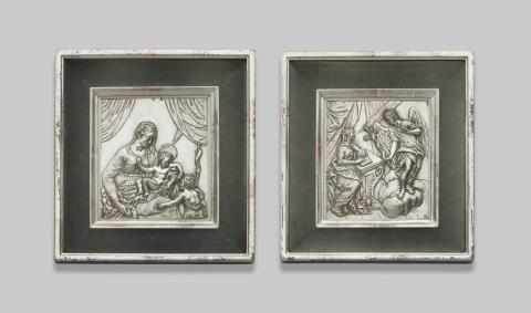 Paar Augsburger Reliefs
