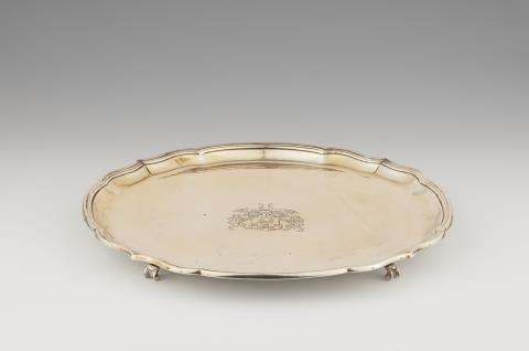 Georg Carl Brenner - A Celle silver tray