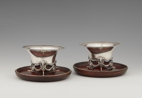A pair of Amsterdam silver pipe holders