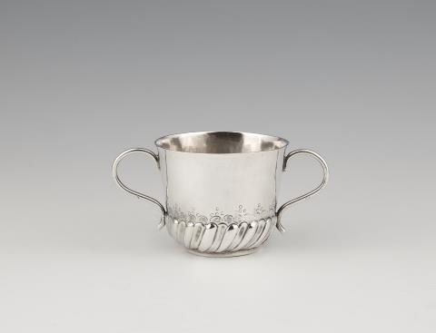 A William and Mary silver porringer