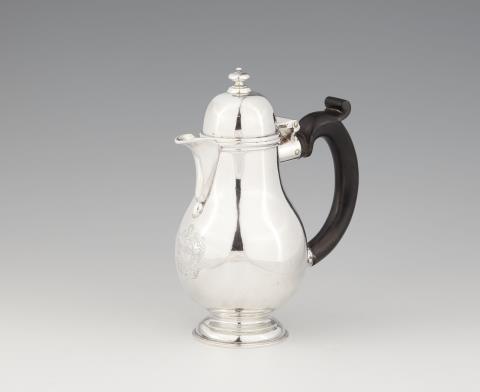William Darker - A George II London silver hot milk jug