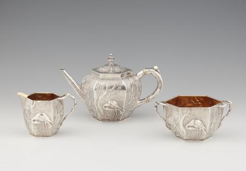 A Victorian silver tea service
