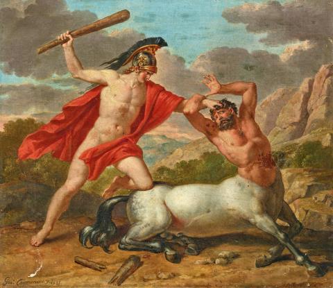 Giuseppe Cammarano - Hercules Slays a Centaur