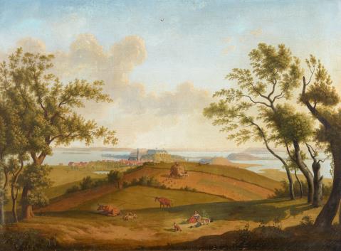 Ludwig Philipp Strack - View of Plön seen from Mount Parnass