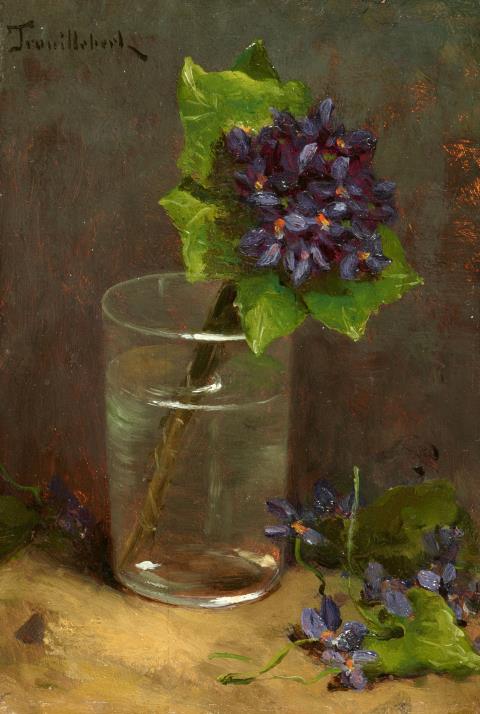 Paul Désiré Trouillebert - Violets in a Glass
