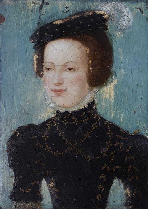 Französischer Meister des 16. Jahrhunderts - Bildnis einer Dame (wohl Marguerite de Valois)