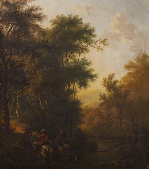 Isaac de Moucheron - Landscape with a Group of Trees on the Left