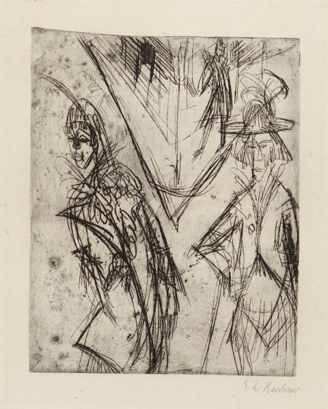 Ernst Ludwig Kirchner - Kokotten bei Nacht