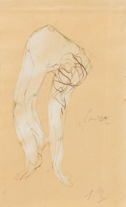Auguste Rodin - Femme nue penchée en avant