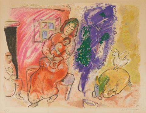 Nach Marc Chagall - Maternité
