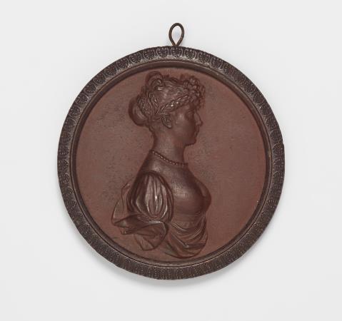 Leonhard Posch - A cast iron plaque with a portrait of Queen Louise