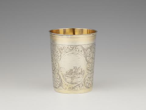 Johann Philipp I Schuch - An Augsburg parcel gilt silver beaker