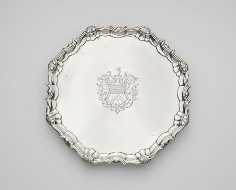 Robert Abercromby - A large George II silver salver