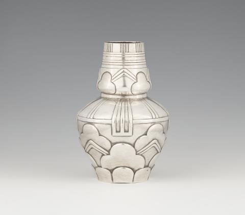Anton Michelsen - A Jugendstil silver vase by Thorvald Bindesbøll