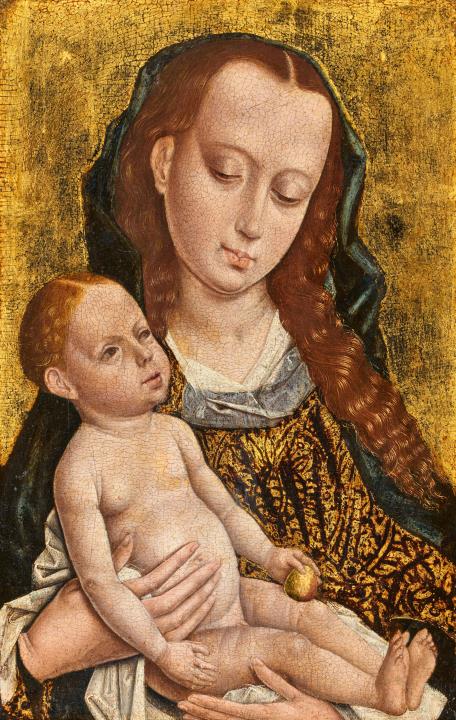 Flämischer Meister um 1450/1460 - Madonna mit Kind