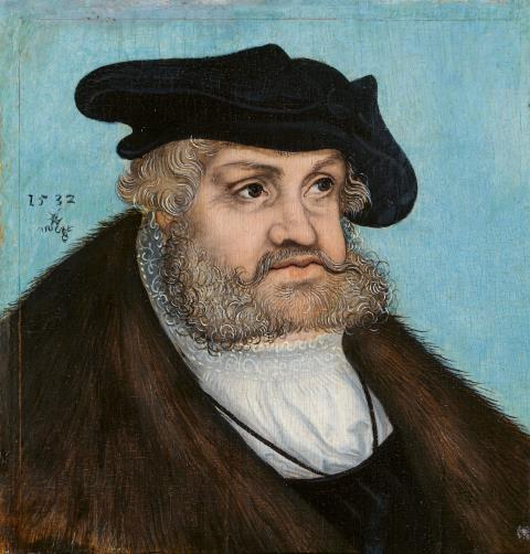 Lucas Cranach d. Ä. - Portrait Kurfürst Friedrich der Weise von Sachsen
Portrait Kurfürst Johann der Beständige von Sachsen