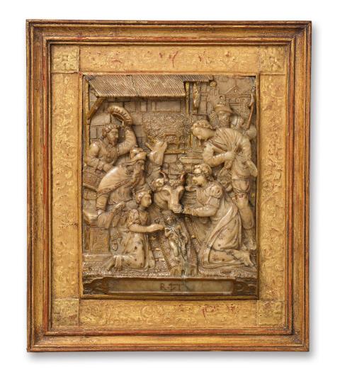 Mechelen - An alabaster relief with the Adoration of the Shepherds, Mechelen, around 1600