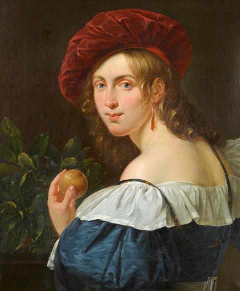 Cornelis Kruseman - Mädchen mit Orange