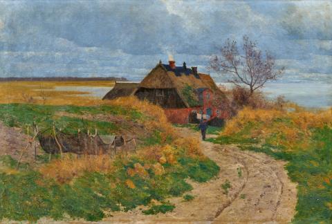Paul Müller-Kaempff - Lonely Fisher Cottage (Fishing Cottage on the Bodden)